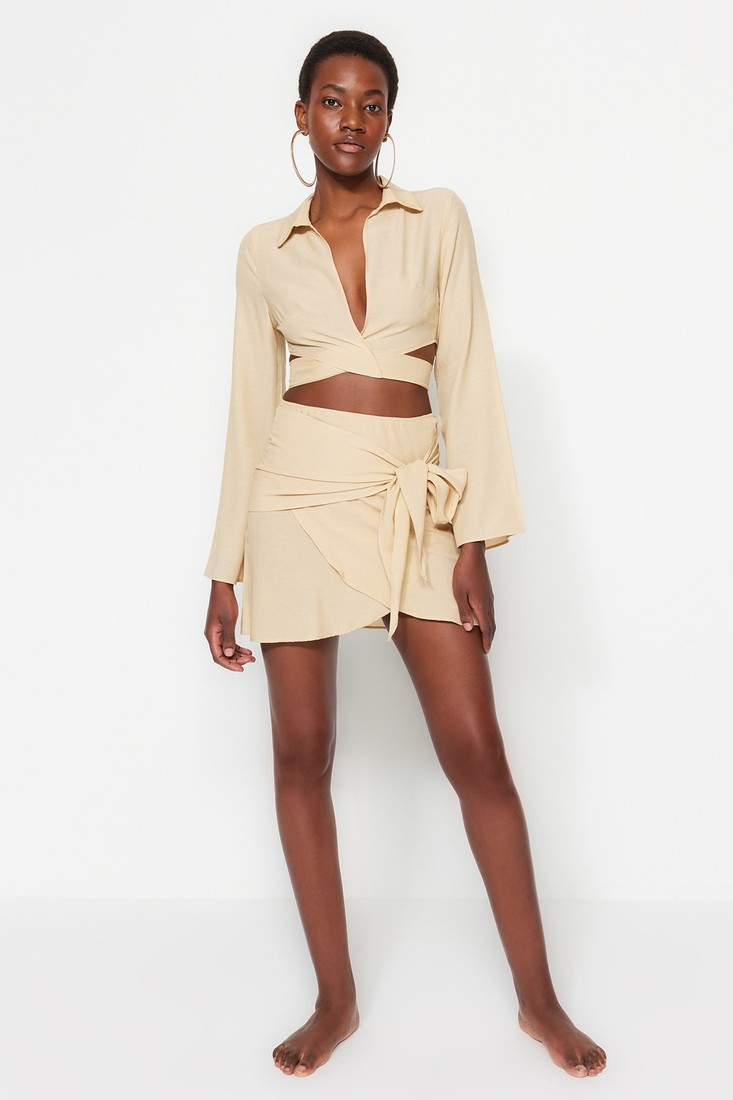 Trendyol Two-Piece Set - Beige - Regular fit