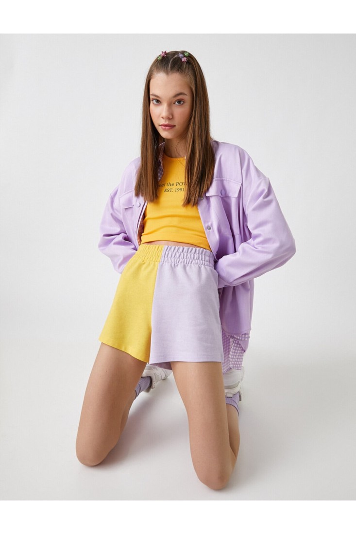 Koton Shorts - Multi-color - High Waist