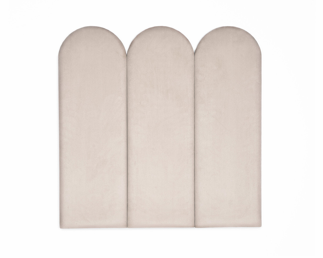 Čalúnený panel Oblúčik - béžový S