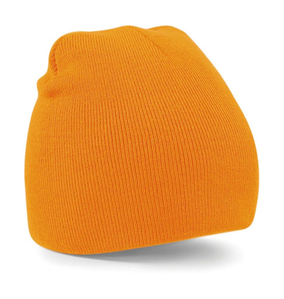 Čiapka Beechfield Pull-On Beanie - oranžová