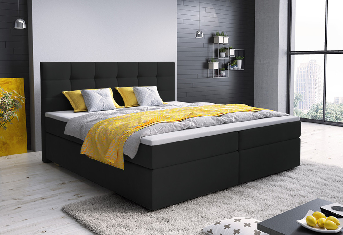 Expedo Čalúnená posteľ boxspring GLOSE, 160x200, cosmic 100 + topper