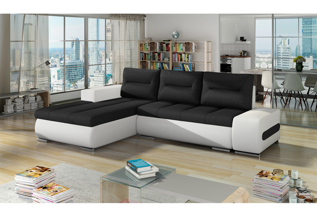 Expedo Rohová rozkladacia sedačka ATAVIA, 275x85x180, sawana 14/soft 17, ľavý roh
