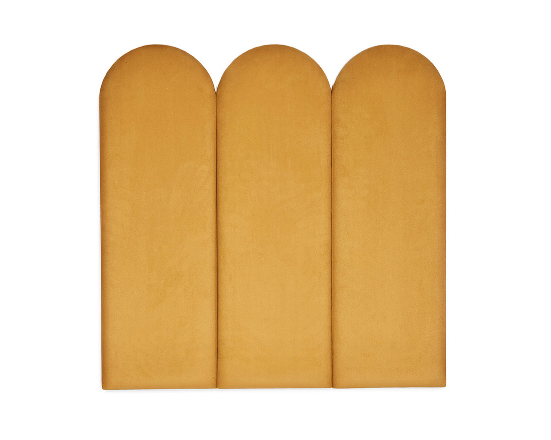 Čalúnený panel Oblúčik - horčicová S