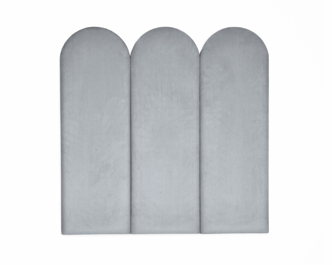 Čalúnený panel Oblúčik - šedá S