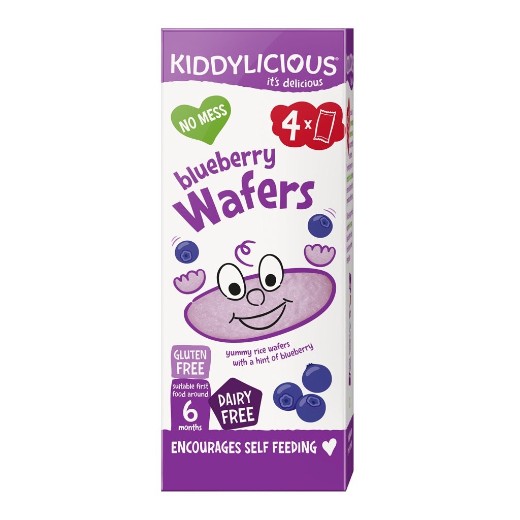 KIDDYLICIOUS Oplátky čučoriedkové mini (4 x 4 g)