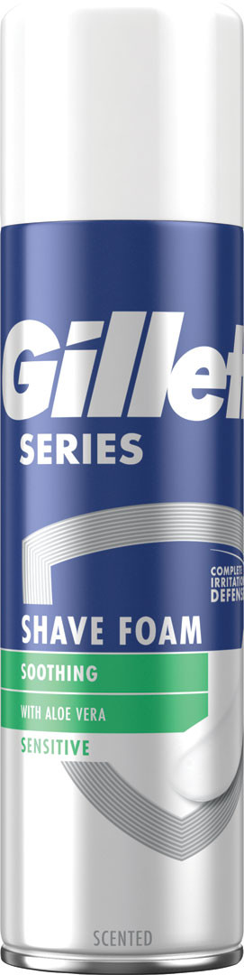 Gillette Series Sensitive Aloe vera pena na holenie 250ml