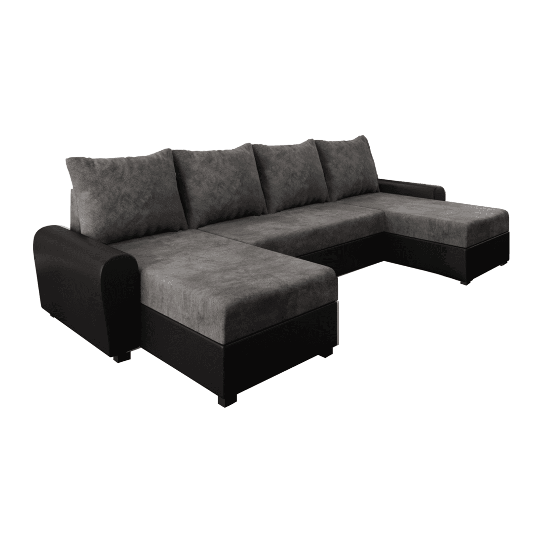 Univerzální sedací souprava, šedá/černá, DAKAR U