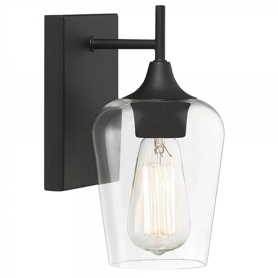 Nástěnná lampa Kinkiet V černá