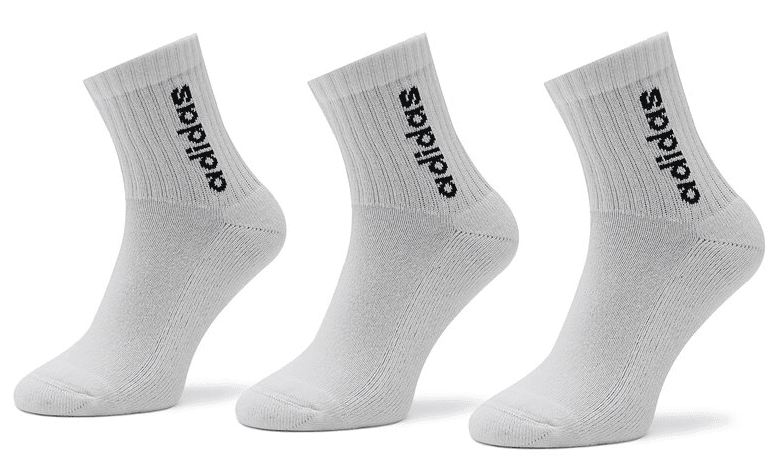 Adidas Linear Vertical Logo Half-Crew Cushioned S