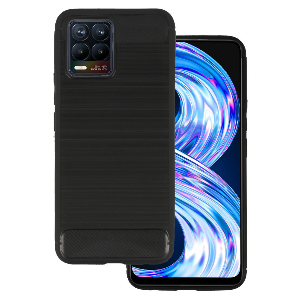 IZMAEL Realme 8 Puzdro Carbon Bush TPU  KP25376 čierna