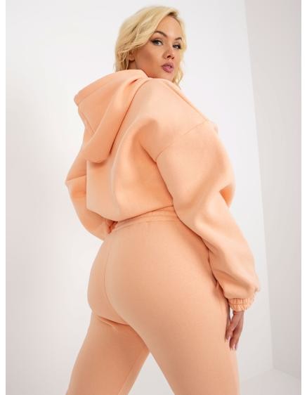 Dámsky komplet plus size basic s blúzkou SEVERIN broskyňový