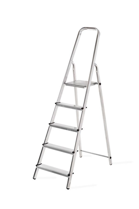 rebrík 5-stupňový hliníkový 125 kg