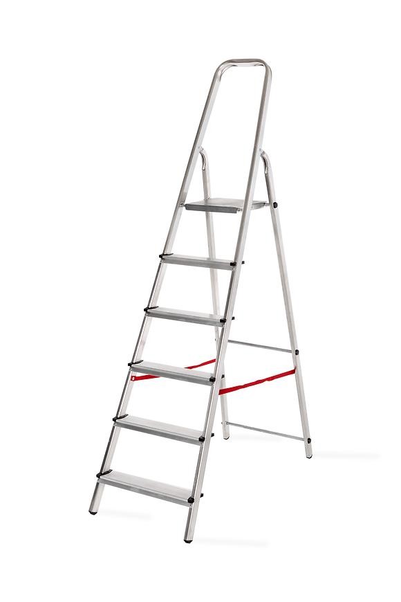 rebrík 6-stupňový hliníkový 125 kg