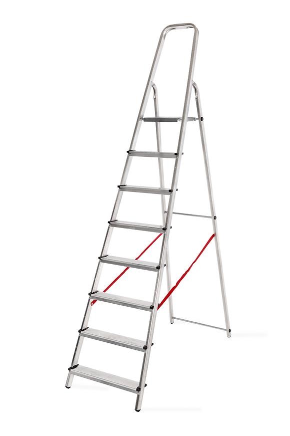 rebrík 8-stupňový hliníkový 125 kg