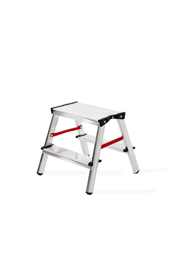 rebrík 2-stupňový hliníkový 125 kg