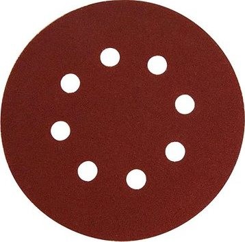 Extol Premium (8803568) papier brúsny výsek, suchý zips, bal. 10 ks, 8 otvorov, pr. 125mm, P240