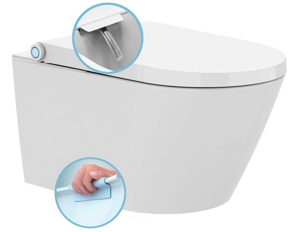 SAPHO - VEEN CLEAN závesné WC s integrovaným elektronickým bidetom VE421