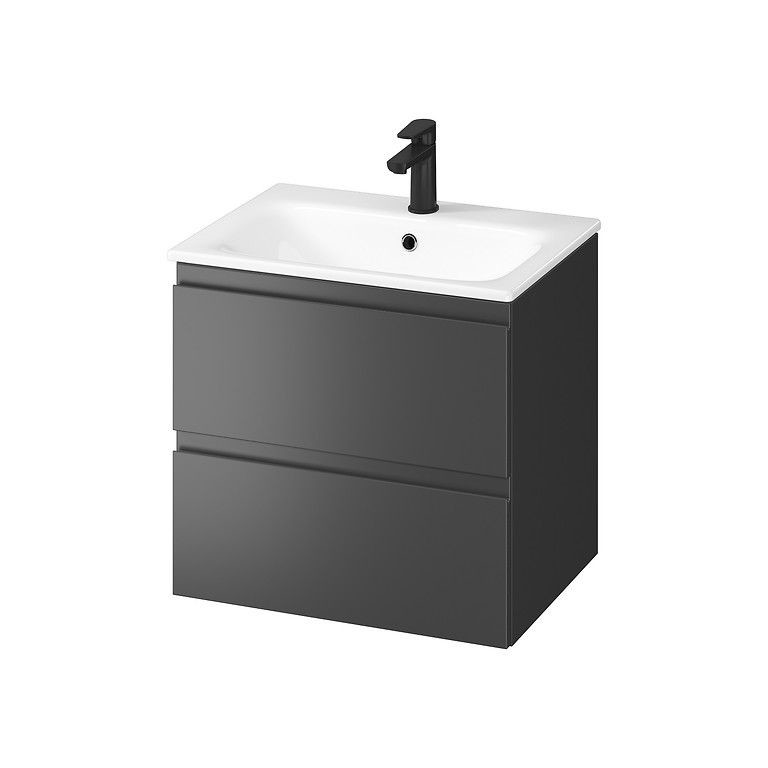 CERSANIT - SET B817 MODUO 60 ANTRACIT DSM (skrinka + umývadlo) S801-472-DSM
