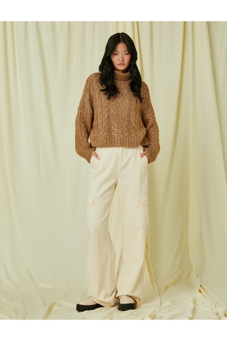 Koton Sweater - Beige - Regular fit
