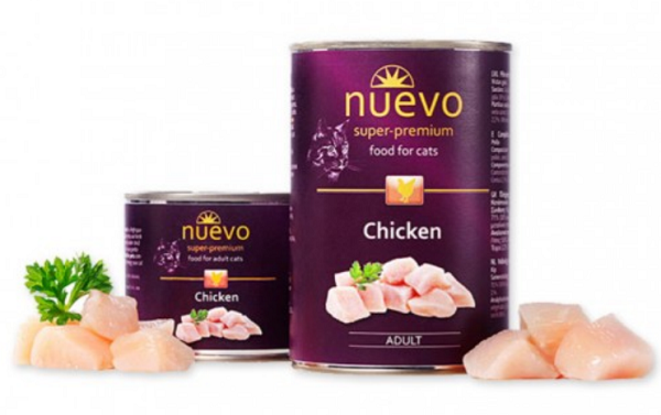 NUEVO cat Adult Chicken 6x200g konzerva