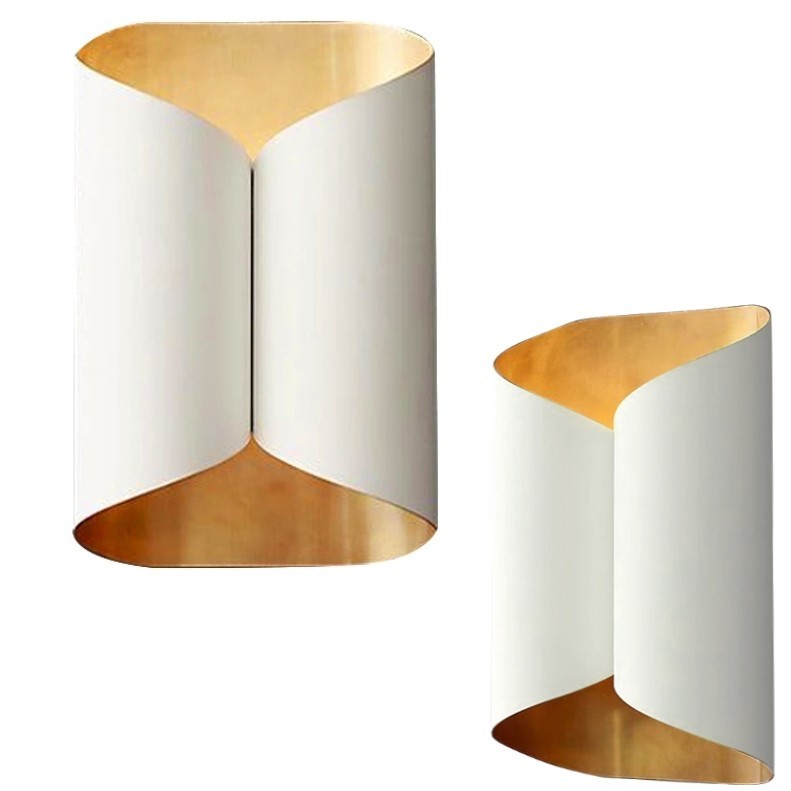 Nástěnná lampa KINKIET STYLE IV bílá/zlatá
