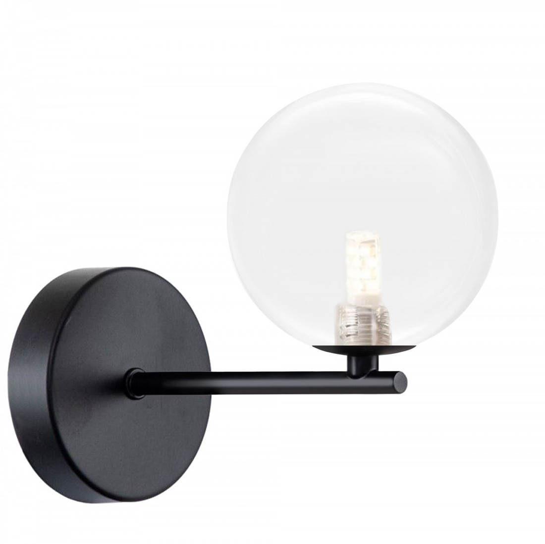 Nástěnná lampa KINKIET STYLE XVI černá