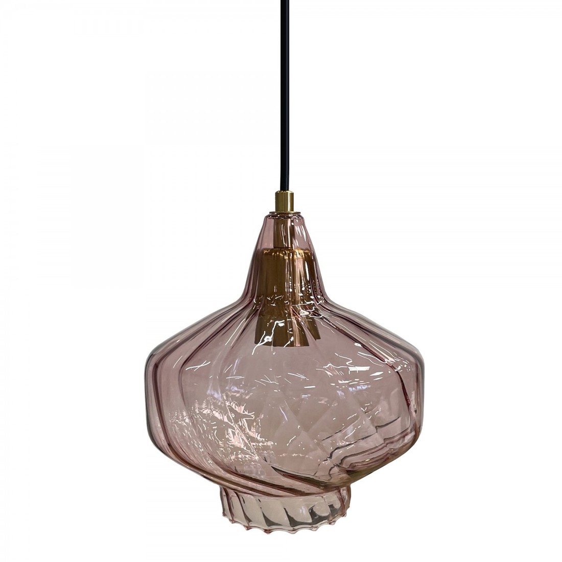 Závěsná lampa La Belle VIII růžová