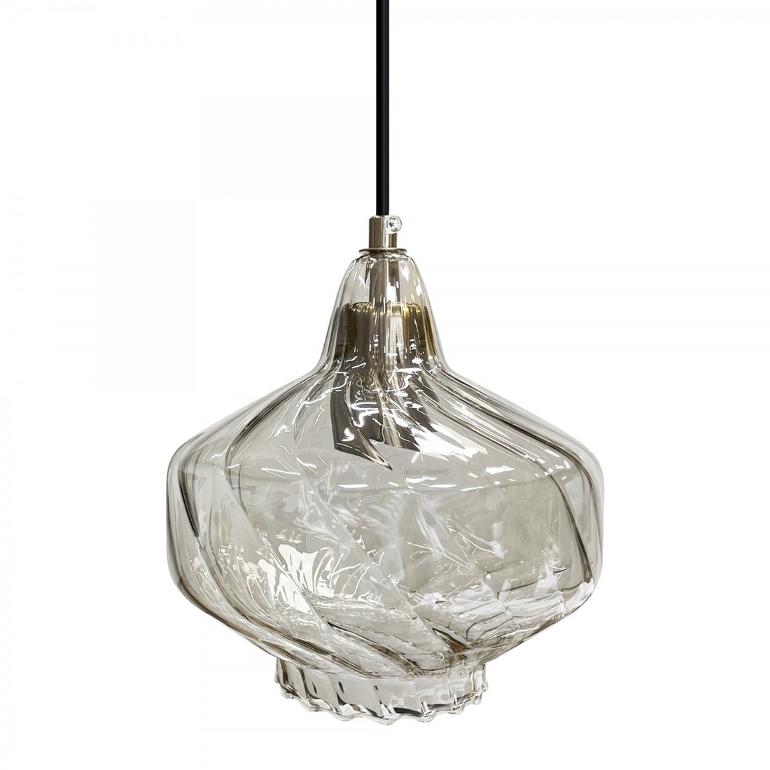 Závěsná lampa La Belle VIII šedá