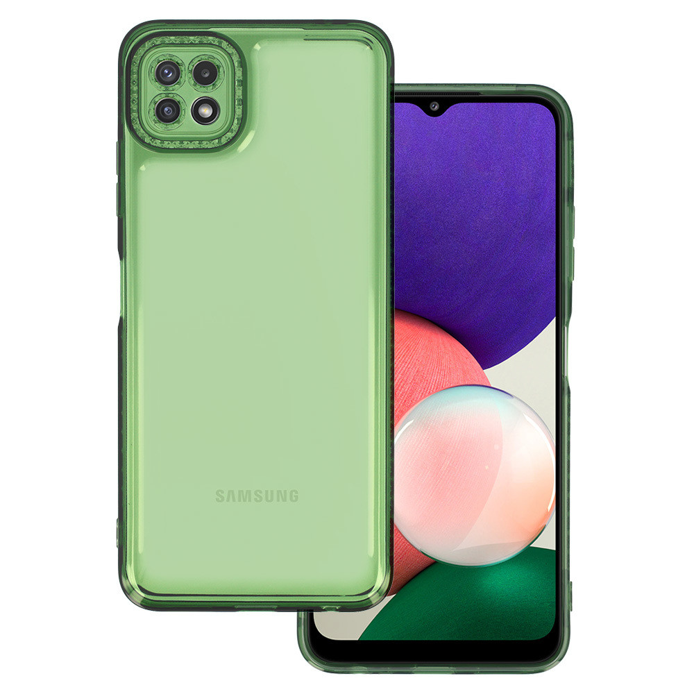 IZMAEL Samsung Galaxy A22 5G Crystal diamond puzdro  KP25461 zelená