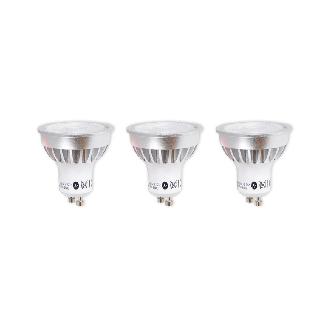 GU10 5W 830 LED reflektor 55° súprava 3 kusov