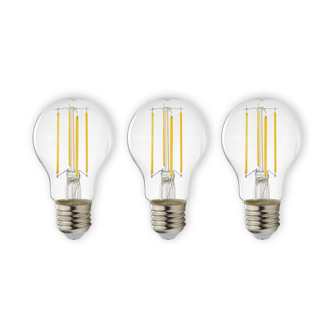 E27 LED filament 7W 806lm 2 700K číra súprava 3 ks