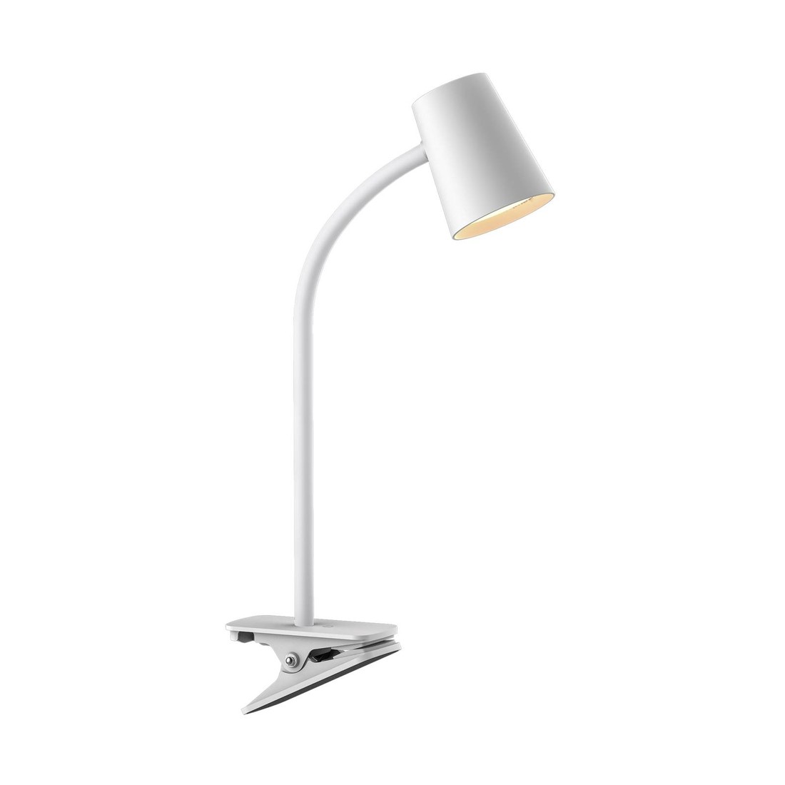 Lindby Ailina stolová LED lampa, upínanie, biela