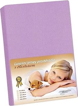 Bellatex Jersey s elastanem - 180 × 200 cm - fialová