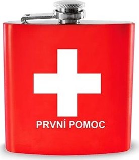 ORION Fľaška vrecková nerez „PRVNÍ POMOC“