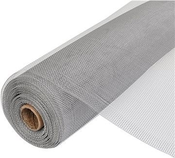 Sieť proti hmyzu hliník 100 × 500 cm strieborná