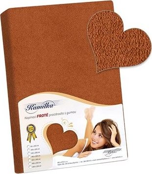 Bellatex Froté - 100 × 200 cm - hnědá