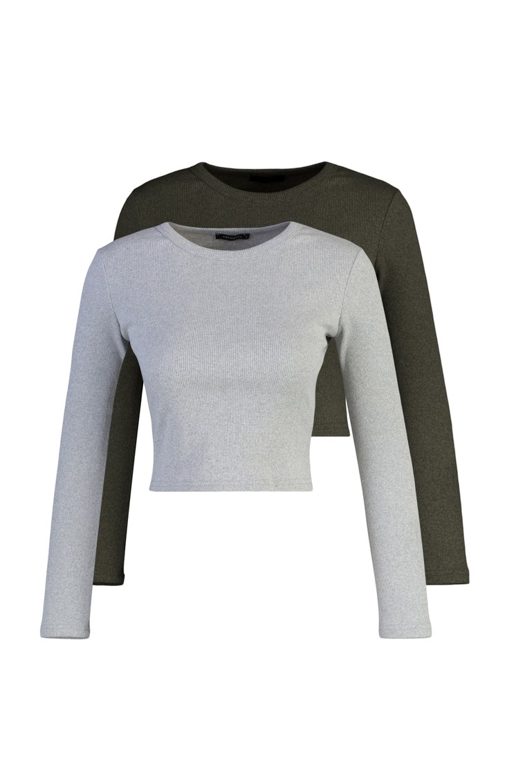 Trendyol Blouse - Khaki - Slim fit