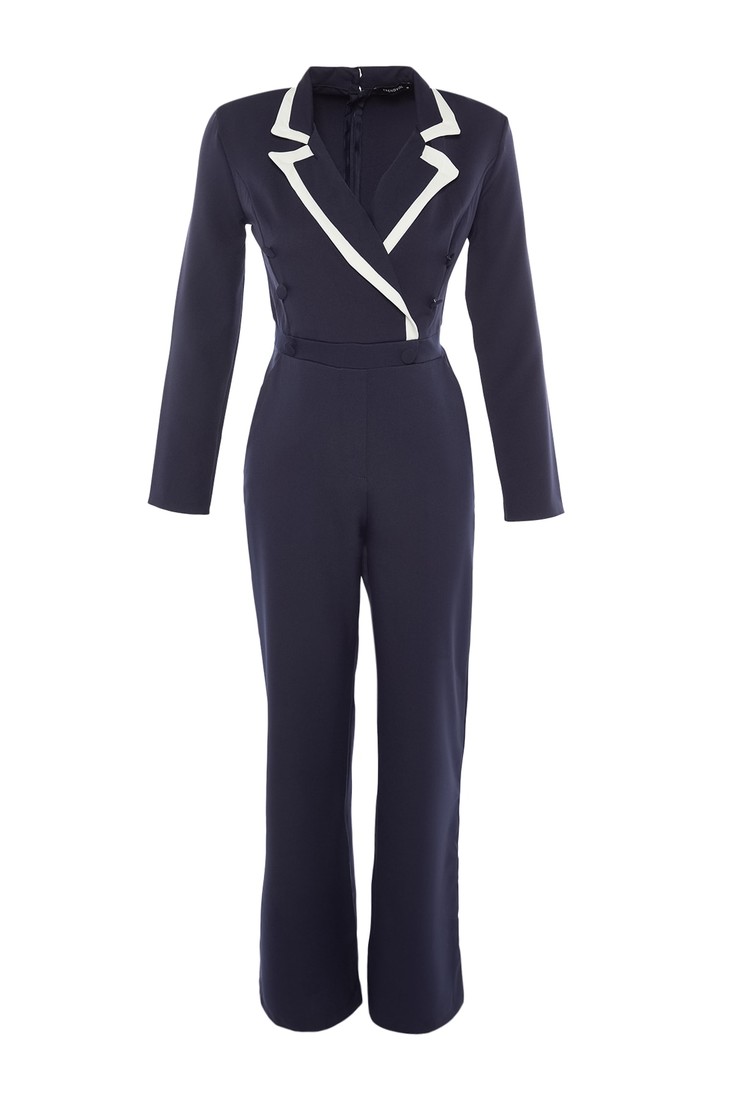 Trendyol Jumpsuit - Navy blue - Regular fit