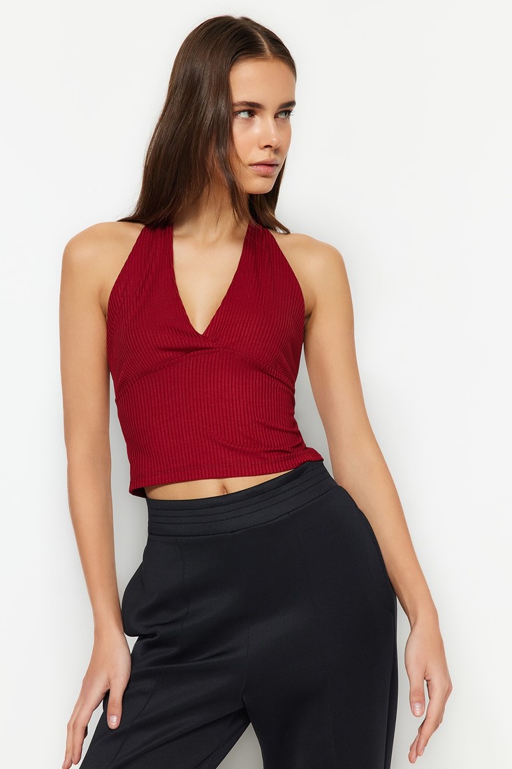 Trendyol Blouse - Burgundy - Regular fit