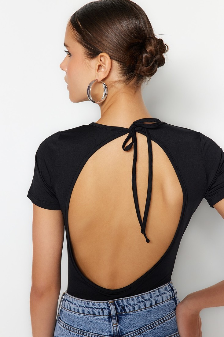 Trendyol Bodysuit - Black - Slim fit
