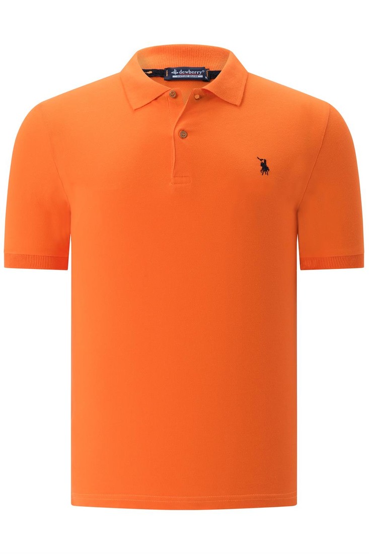 T8561 DEWBERRY MENS TSHIRT-PLAIN ORANGE