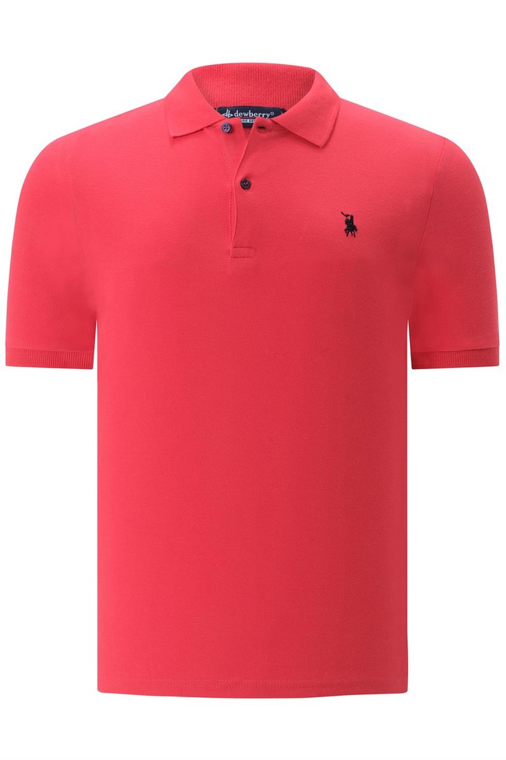 T8561 DEWBERRY MENS TSHIRT-STRAIGHT POMEGRANATE