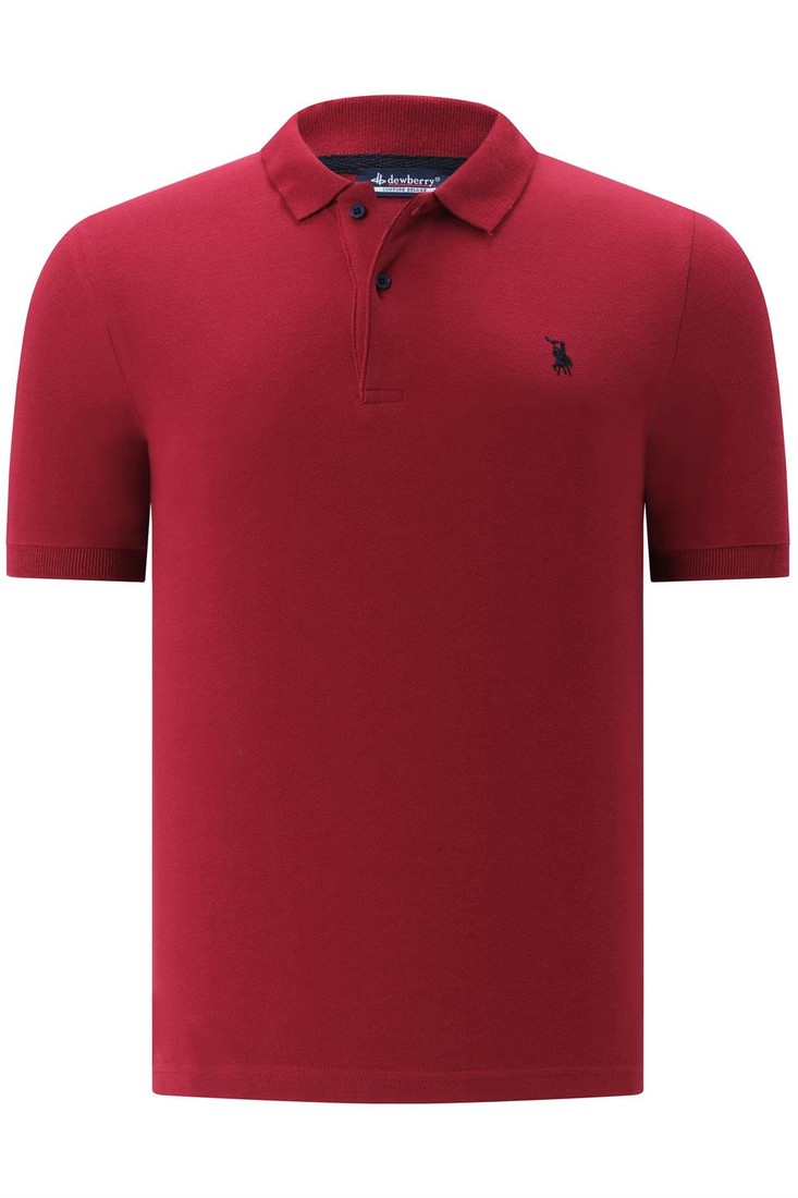 T8561 DEWBERRY MENS TSHIRT-PLAIN BURGUNDY