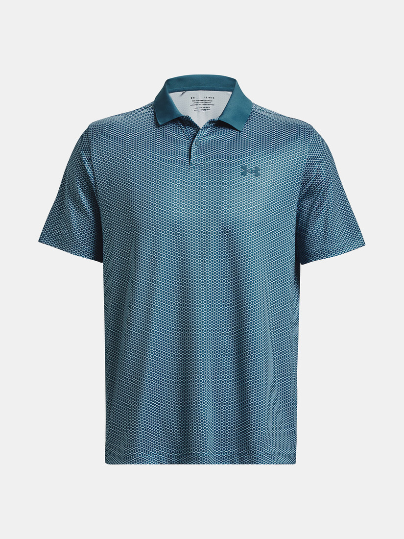 Under Armour T-Shirt UA Perf 3.0 Printed Polo-BLU - Men