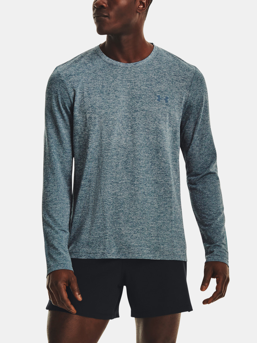 Under Armour T-Shirt UA SEAMLESS STRIDE LS-BLU - men