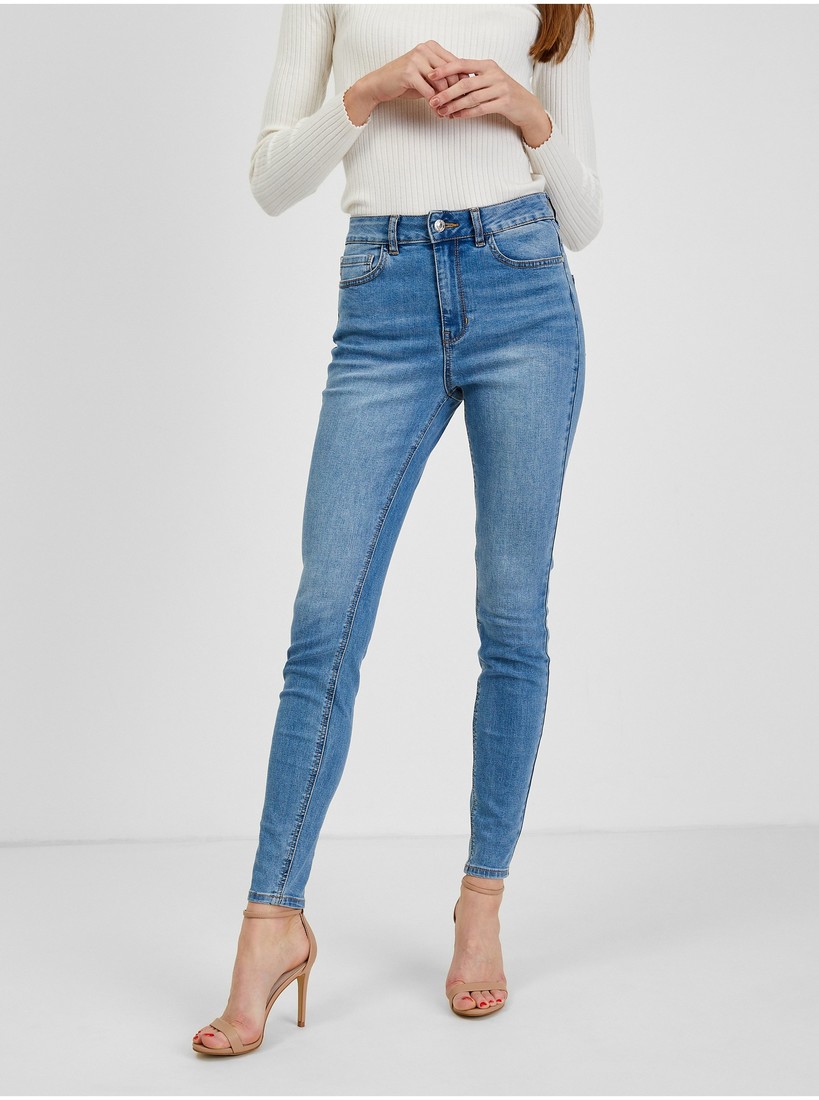 Orsay Light Blue Womens Skinny Fit Jeans - Women