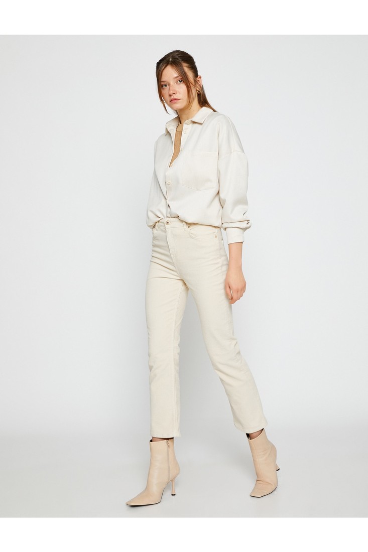 Koton Spanish Crop Leg Jeans Slim Fit - Victoria Crop Jean