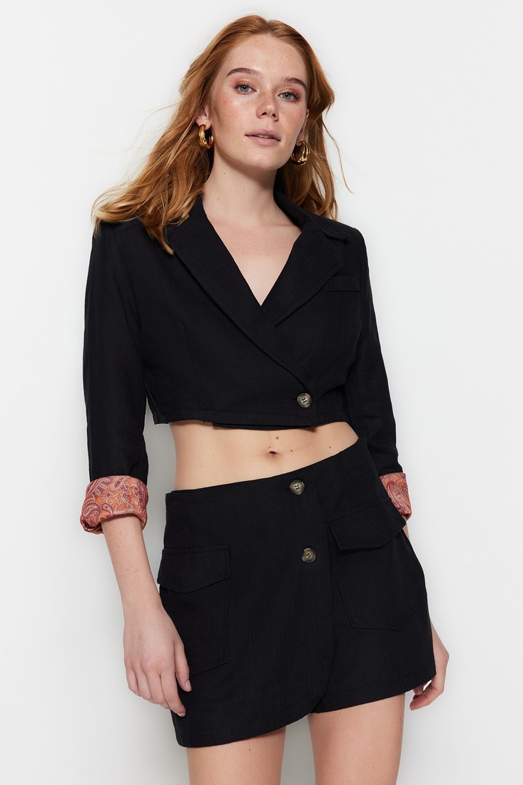 Trendyol Jacket - Black - Regular fit