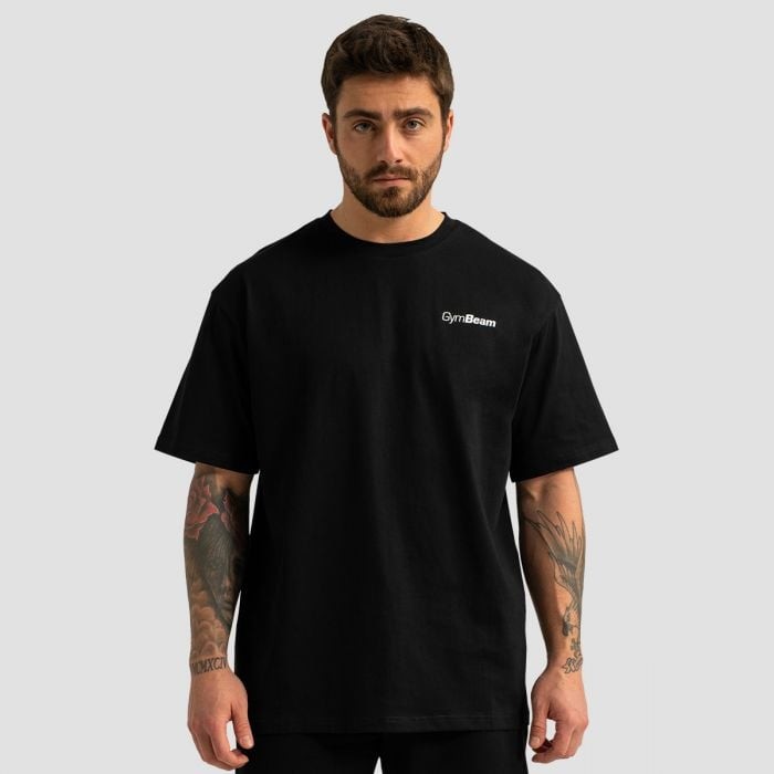 GymBeam Tričko Oversized Limitless Black  MM