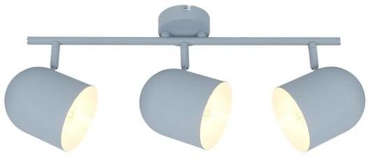 Nástenná lampa Azuro pre žiarovku E27 3x40w sivá mat.